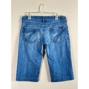 7 For All Mankind Jeans Women's DOJO Bermuda Shorts in Medium wash